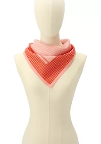 Petite Windowpane Block Bandana 