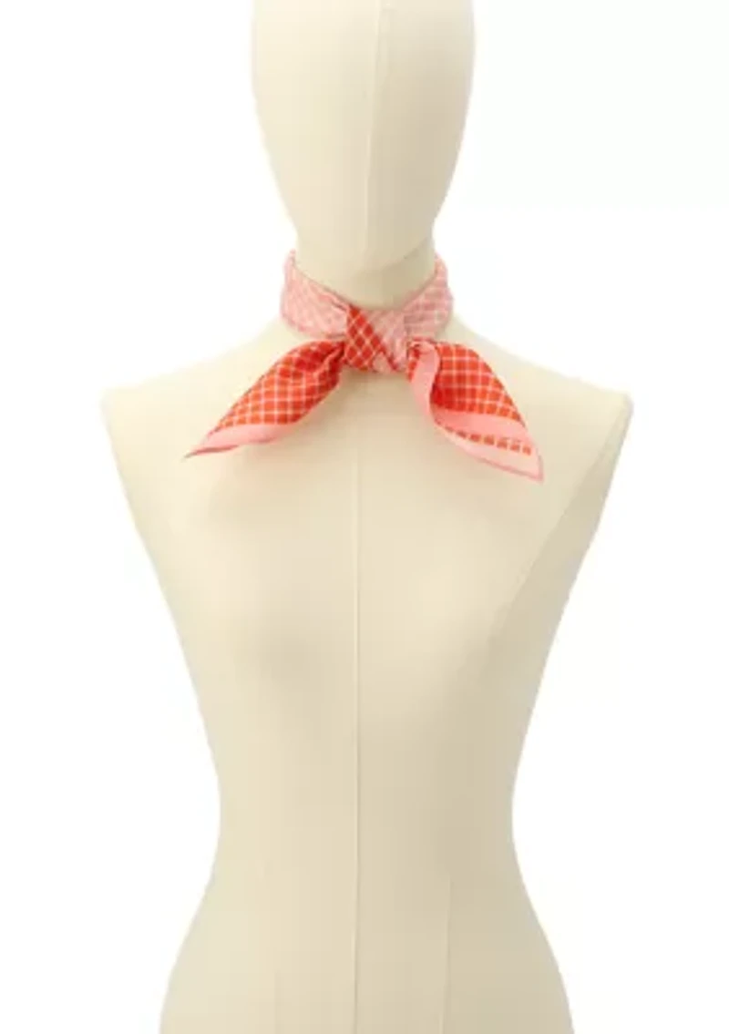 Petite Windowpane Block Bandana