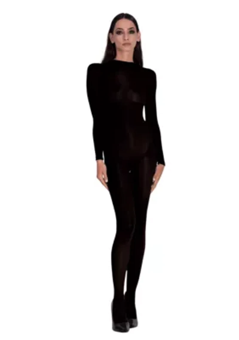 Lustrous Silky Shiny Sheer Bodystocking