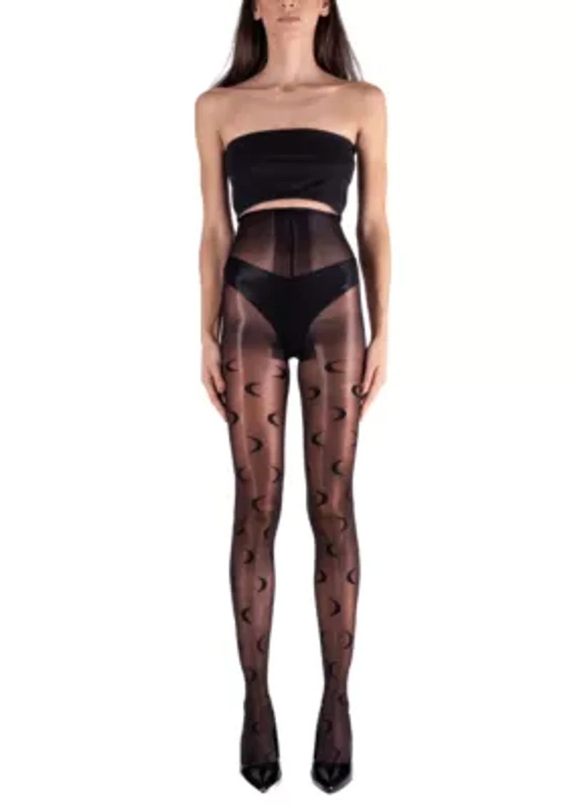 Moon Pattern Pantyhose Stockings Tights