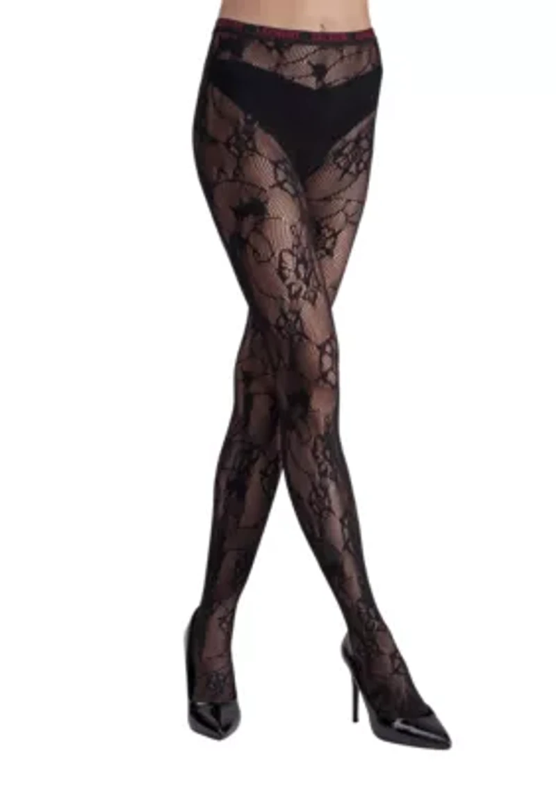 Floral Net Pantyhose Stockings Tights