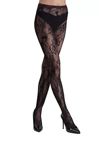 Floral Net Pantyhose Stockings Tights