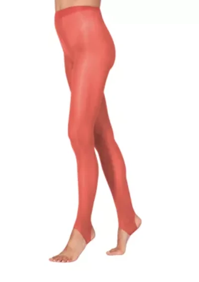 Lustrous Silky Shiny 40 Denier Stirrup Pantyhose Stockings Tights