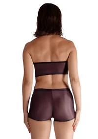 Lustrous Sheer Boyshort Pantyhose Stockings Tights