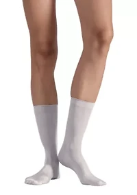 Set of Two Lustrous Silky Shiny Sheer Dress Stockings Socks