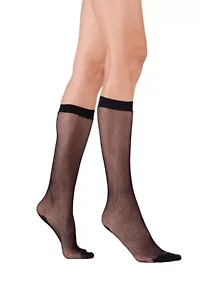 Two Fishnet Knee-high Socks