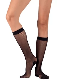 Two Fishnet Knee-high Socks