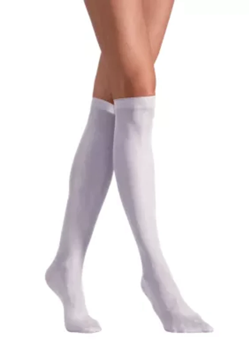 Set of Two Lustrous Silky Shiny Sheer Dress Knee-highs Stockings