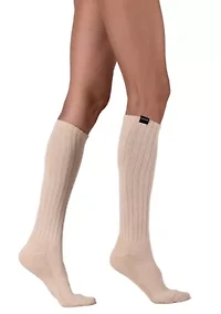 Scrunch Slouchy Woven Tab Socks