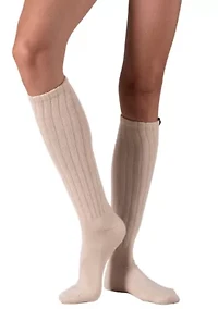 Scrunch Slouchy Woven Tab Socks