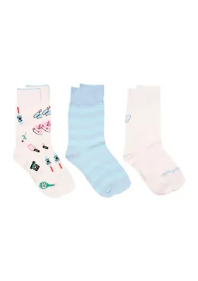 Bridal Crew Socks - 3 Pack