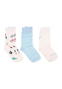 Bridal Crew Socks - 3 Pack
