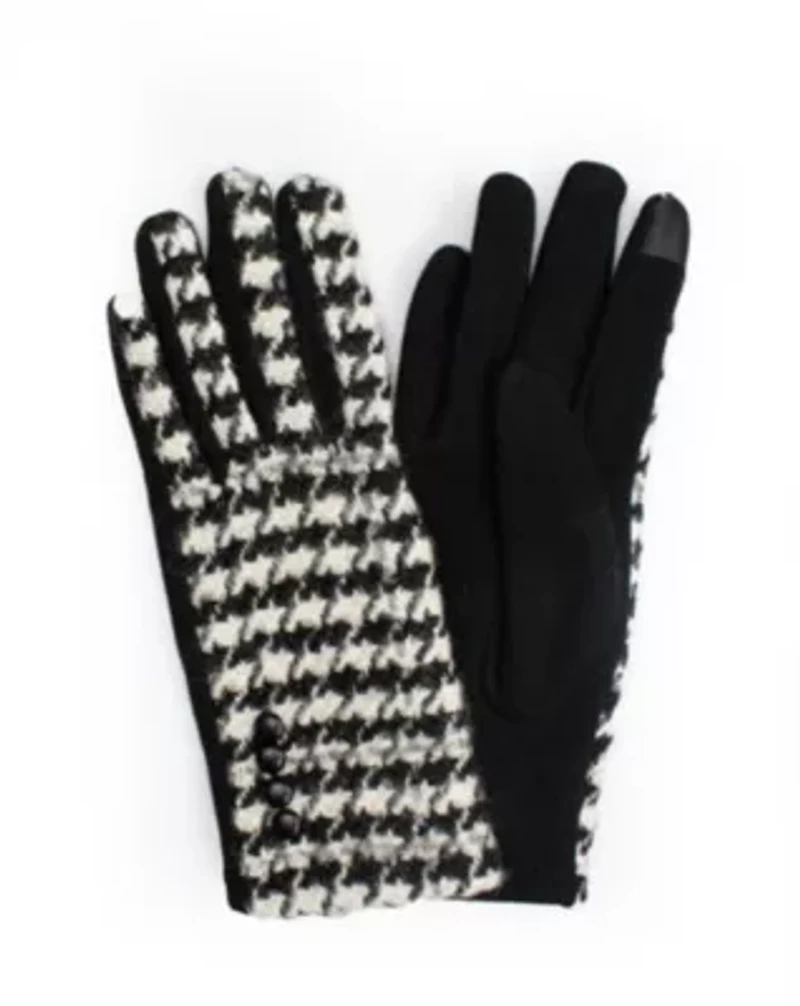 Houndstooth Jersey Glove