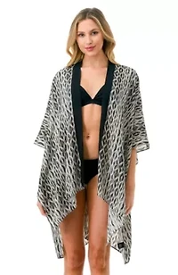 Geo Print Kimono