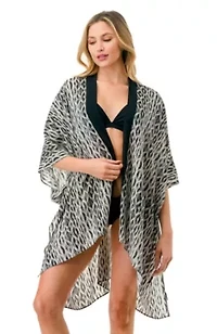Geo Print Kimono