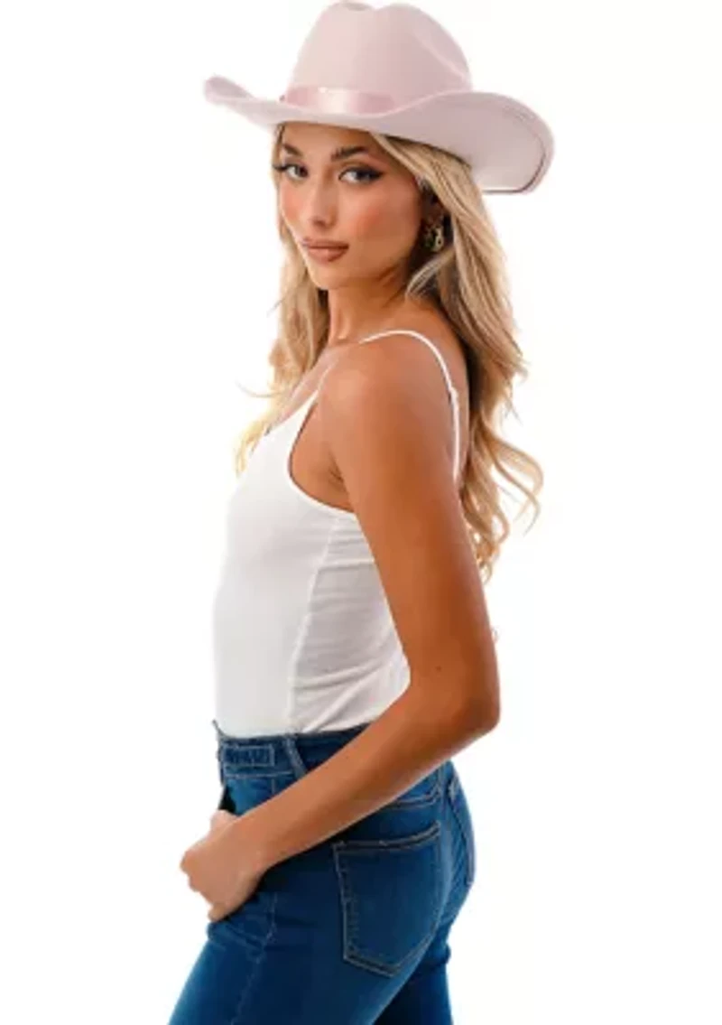 Cowboy Hat with Satin Trim