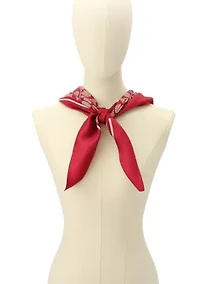 Textured Signature C Printed Silk Square Scarf
