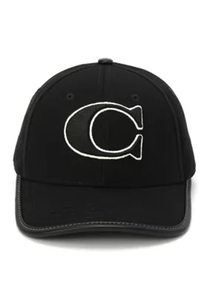 C Cotton Canvas Baseball Hat