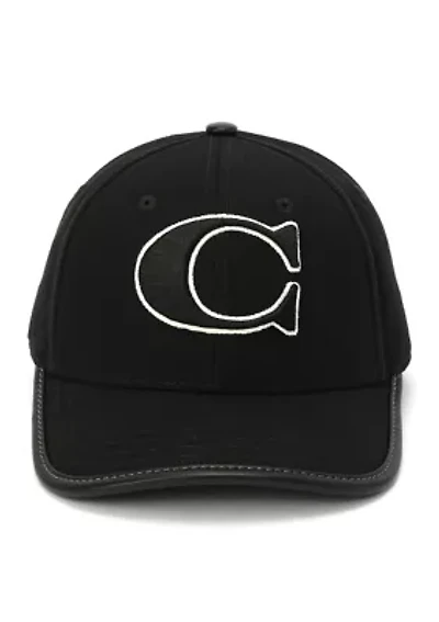 C Cotton Canvas Baseball Hat