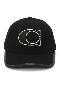 C Cotton Canvas Baseball Hat