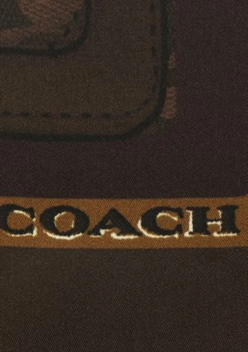 STACKED TABBY PRINTED SILK SQUARE