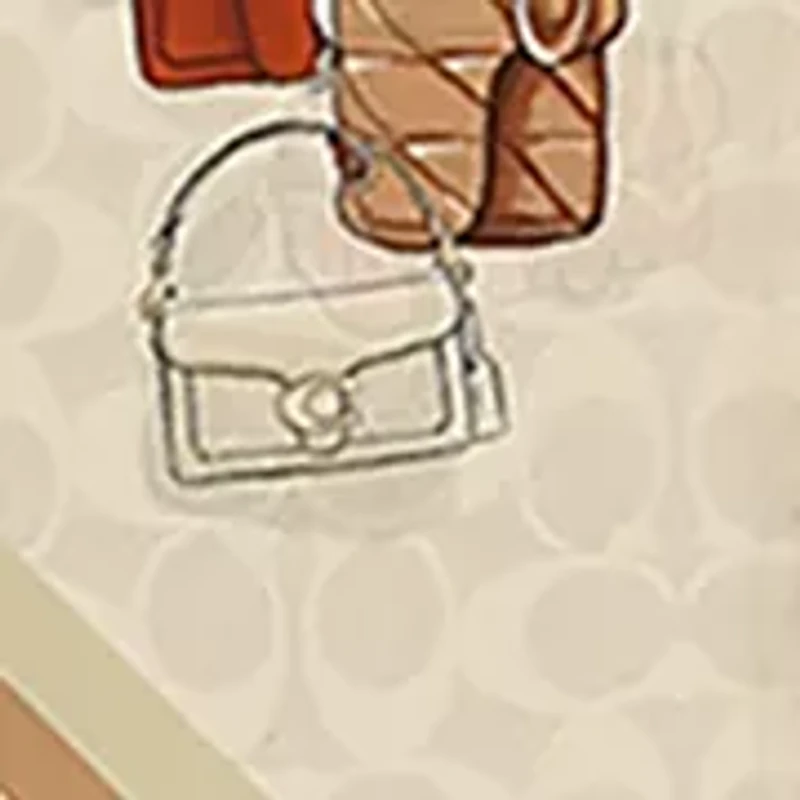 Stacked Tabby Printed Wide Silk Skinny Scarf