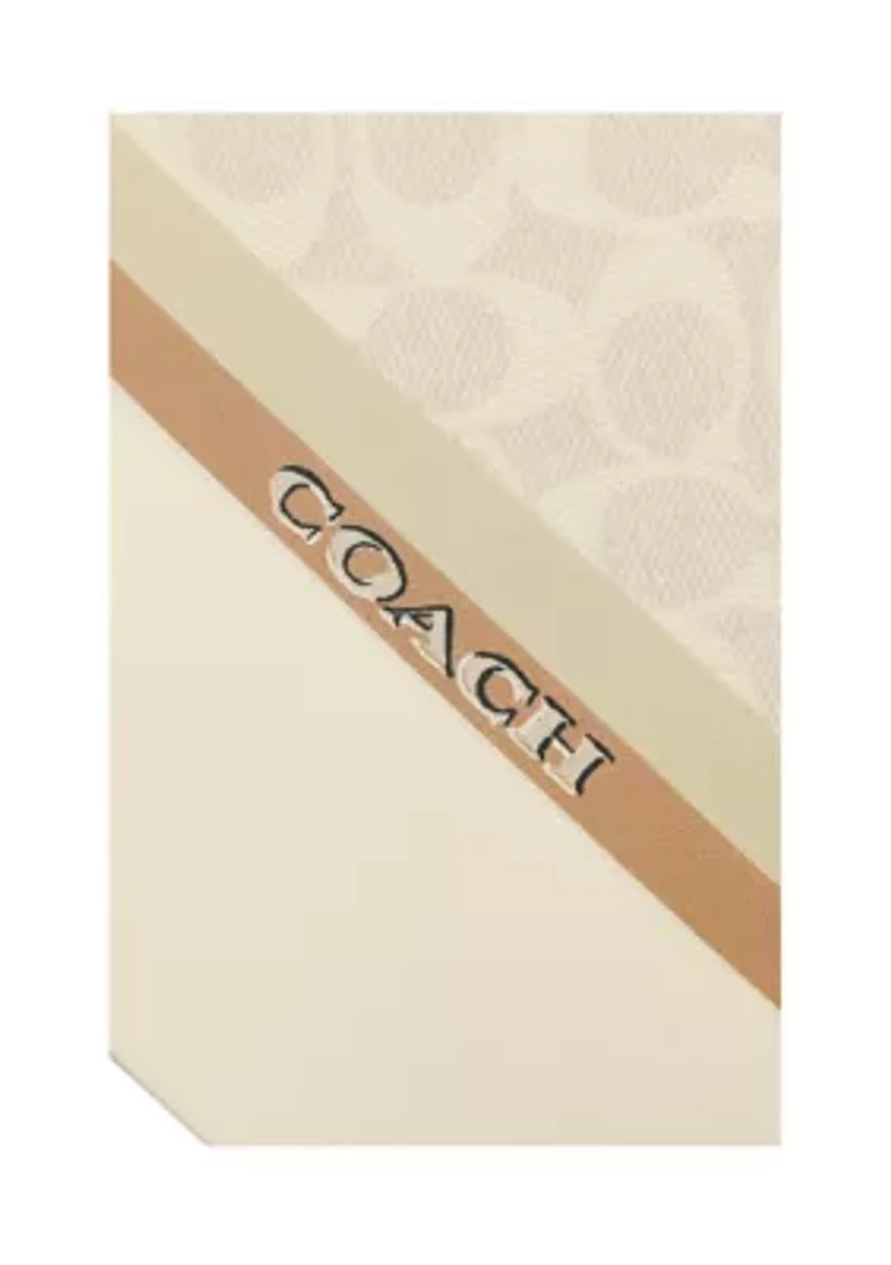 Stacked Tabby Printed Wide Silk Skinny Scarf