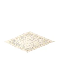 Tea Rose Printed Silk Diamond Scarf