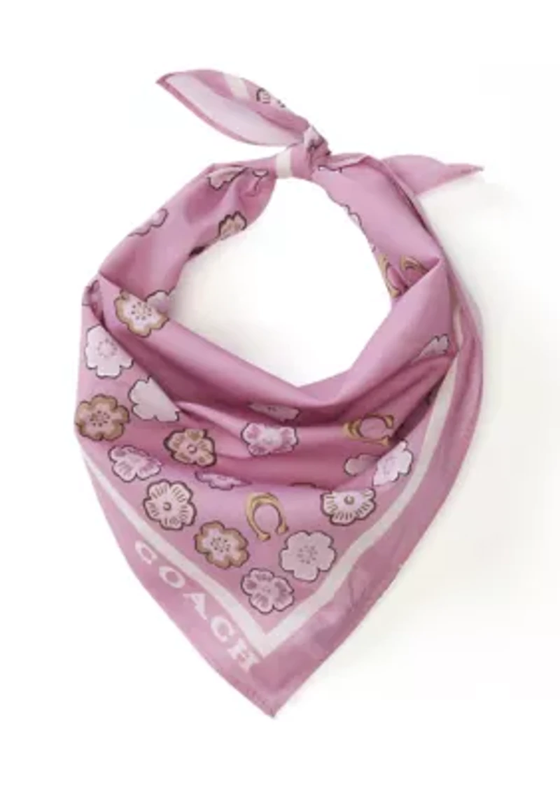 Waterfall Tea Rose Printed Handkerchief