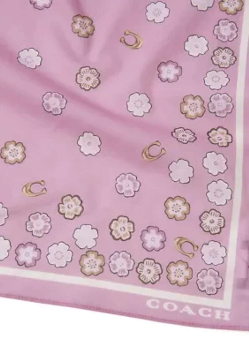 Waterfall Tea Rose Printed Handkerchief