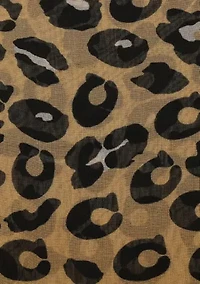 Leopard Printed Oblong Scarf