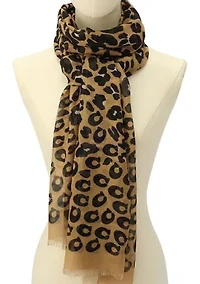 Leopard Printed Oblong Scarf