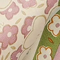 Vintage Floral Silk Diamond Scarf 