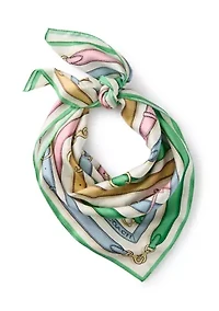 Multi Belt Printed Silk Square