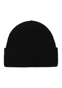 Embossed C Knit Beanie