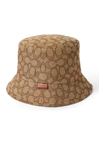 Signature C Jacquard Bucket Hat