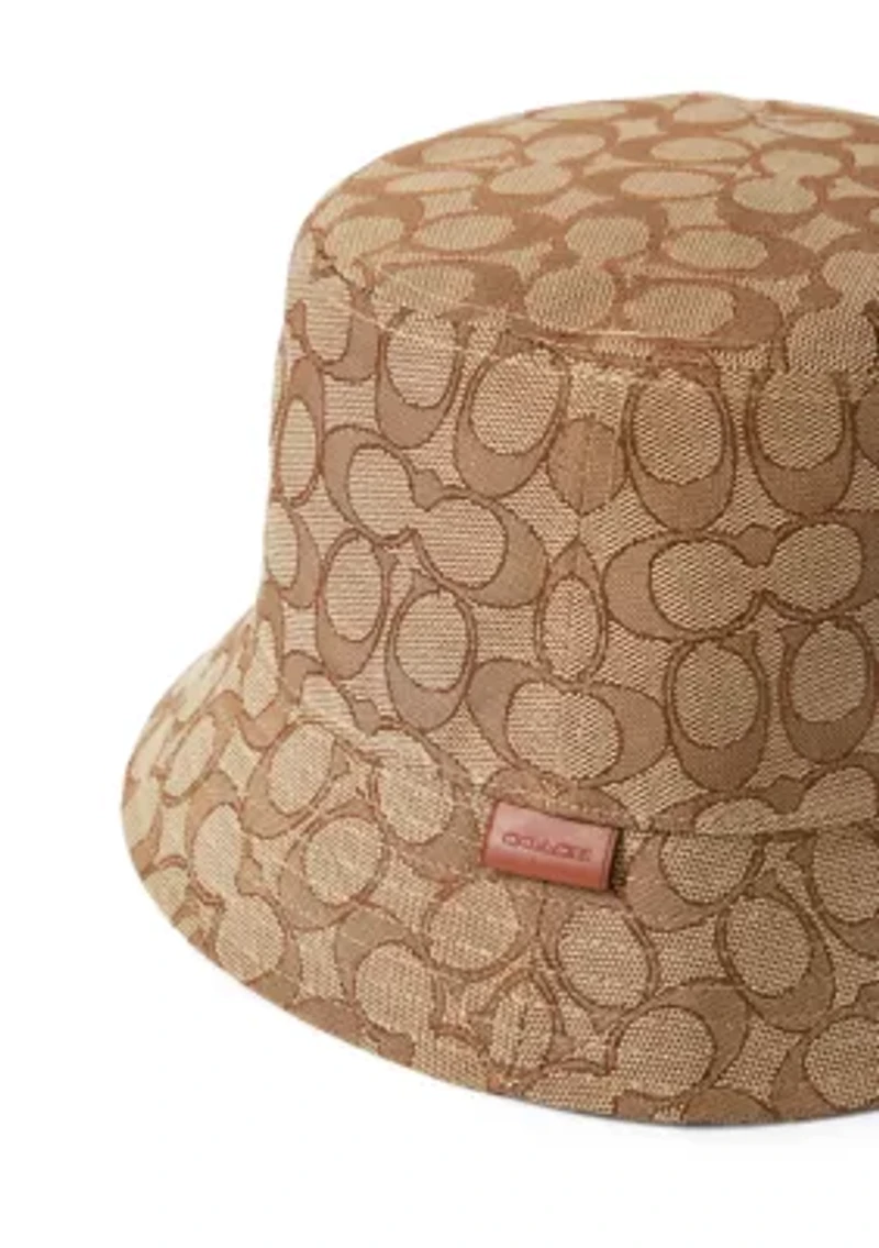 Signature C Jacquard Bucket Hat