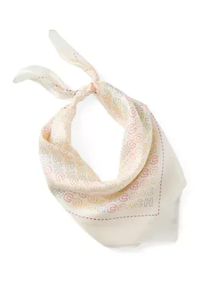Stitch Printed Silk Bandana