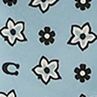 Western Floral Printed Silk Skinny Wrap