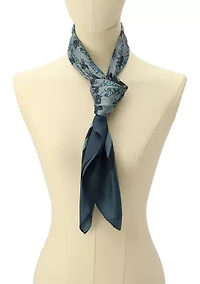 Horse and Carriage Printed Silk Square Scarf