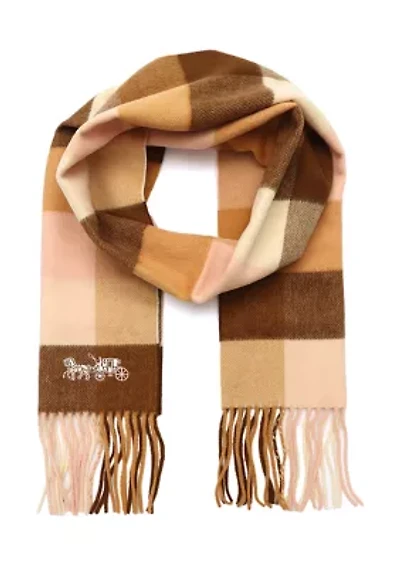 Multicolored Checkered Muffler Scarf
