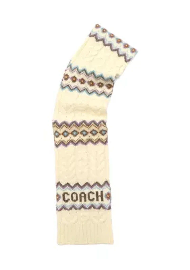 Fair Isle Knit Scarf
