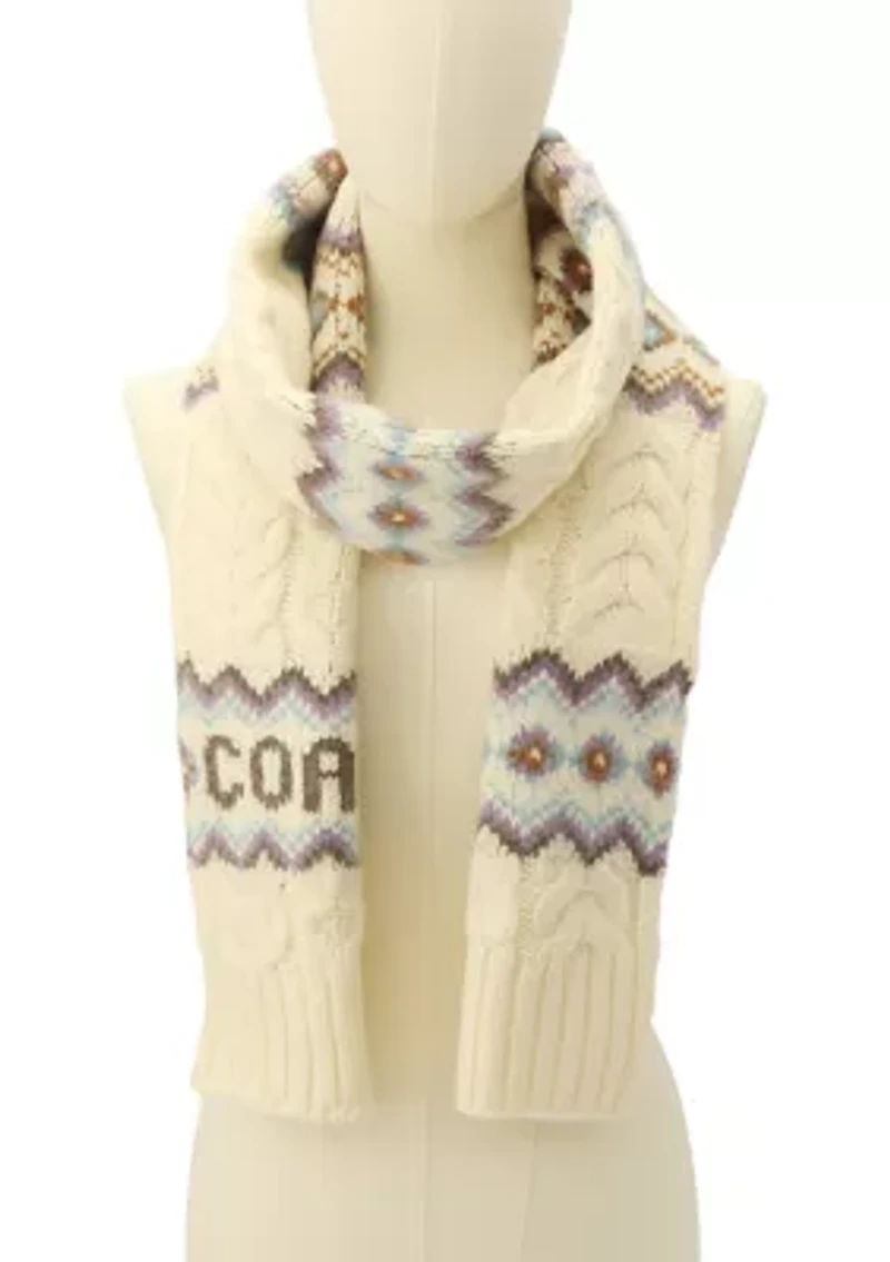 Fair Isle Knit Scarf