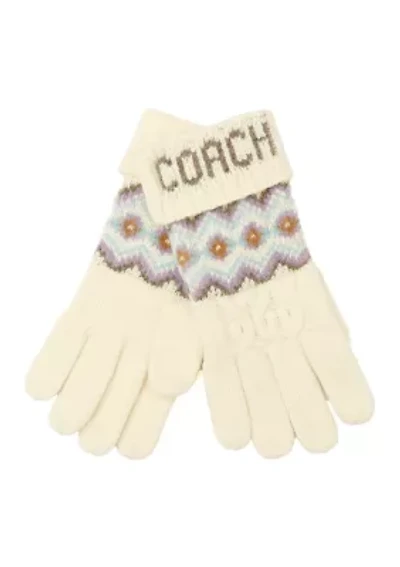 Fair Isle Knit Gloves