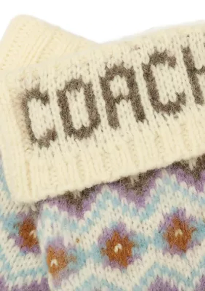 Fair Isle Knit Gloves