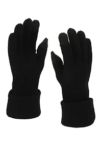 Embossed C Knit Gloves