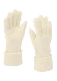 Embossed C Knit Gloves