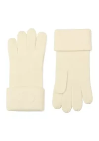 Embossed C Knit Gloves