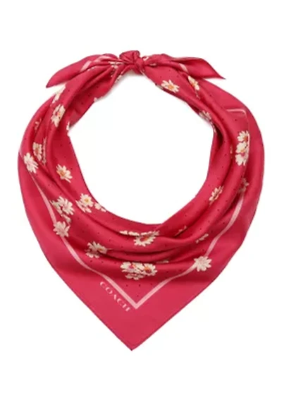 Daisy Dot Printed Silk Square