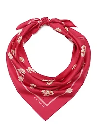 Daisy Dot Printed Silk Square